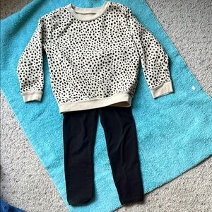 Garanimals Cream and Black Kids Matching Set